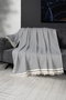 Alinda Funda de Sofá Gris 170 x 230 cm - Algodón 100% Suave y Duradero, Fácil de Lavar